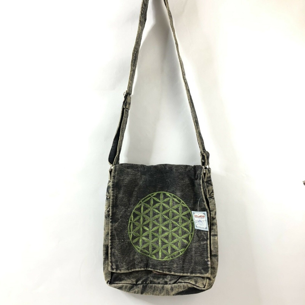 Siddhartha Handmade Medallion Boho Crossbody Bag - Picture 2 of 8